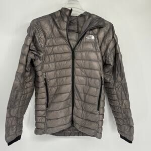 The North Face Men’s Gray Summit 800 Pro Down Hooded Jacket Size Medium Hiking